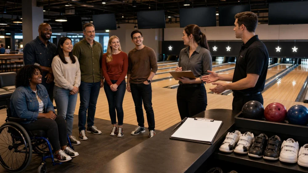 Bowling Lane Reservation: Confirm Players, Shoes, and Time
