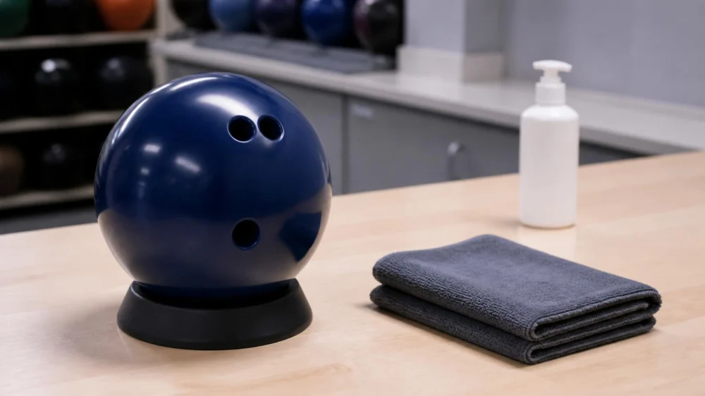 Clean a Bowling Ball at the Alley: Towels, Products, and Timing