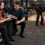 Wet Bowling Shoe Sole: Stop, Change Shoes, and Tell Staff