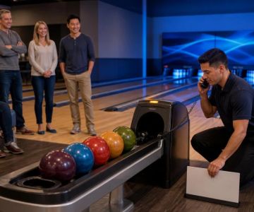Bowling Ball Return Stops: Keep Hands Out and Call Alley Staff