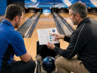 Bowling Practice Notes: Target, Speed Cue, and Result