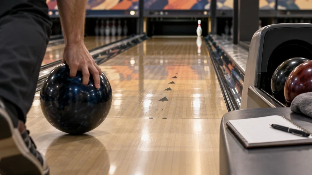 Bowling Spare Practice: Target, Adjustment, and Notes