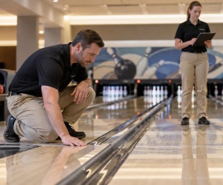 Bowling Lane Approach Check: Moisture, Debris, and Staff